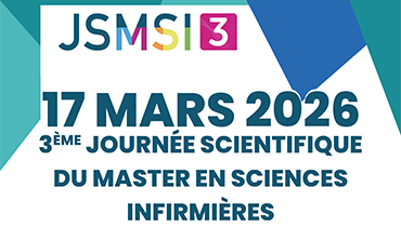 La 3ème Journée scientifique en FWB du Master en Sciences Infirmières MSI
