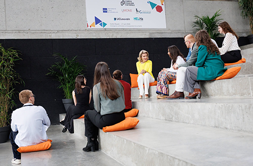 Une visite Royale sur le CampusUCharleroi