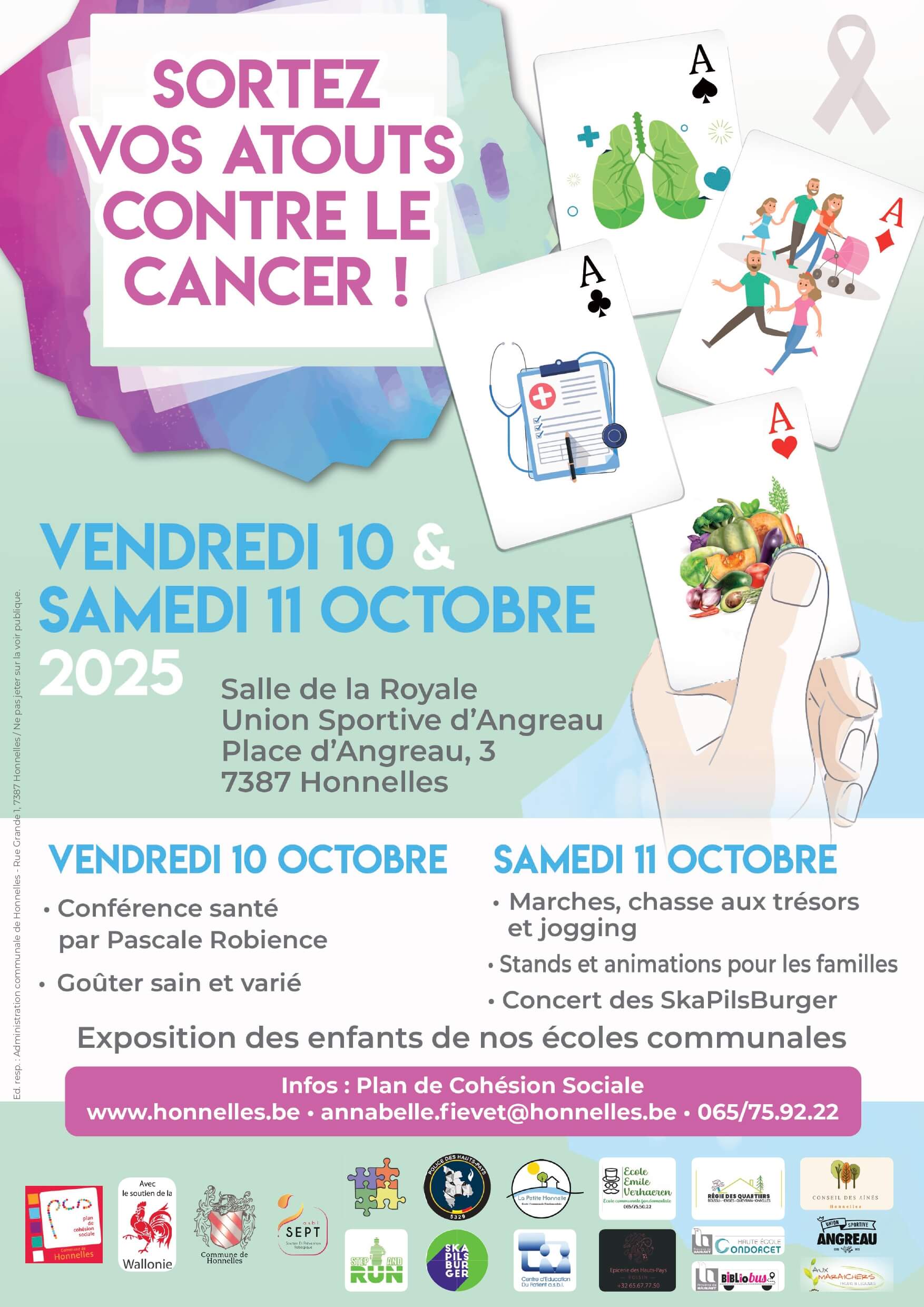 Affiche Sortez vos atouts contre le cancer 2025