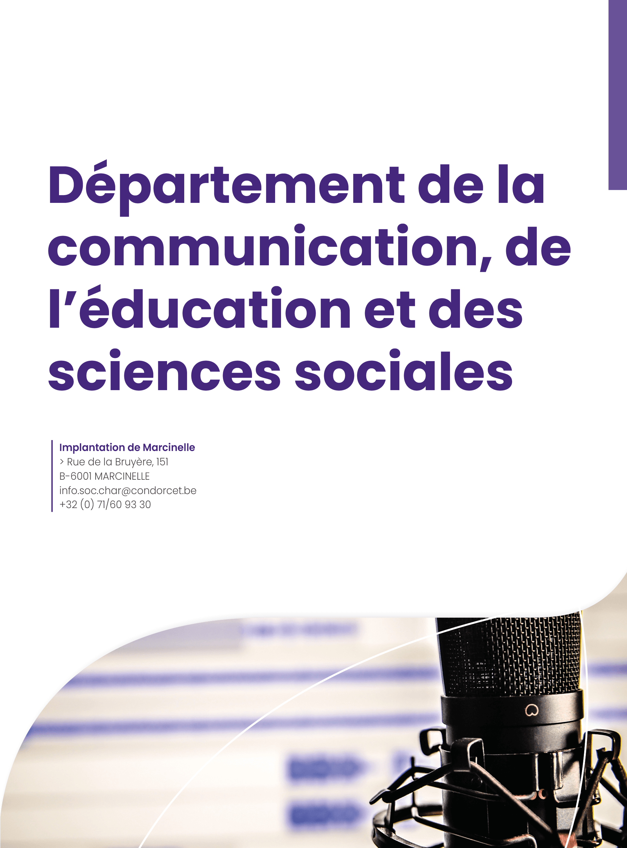 Brochure dptm de la communication de leducation et des sciences sociales 23 24