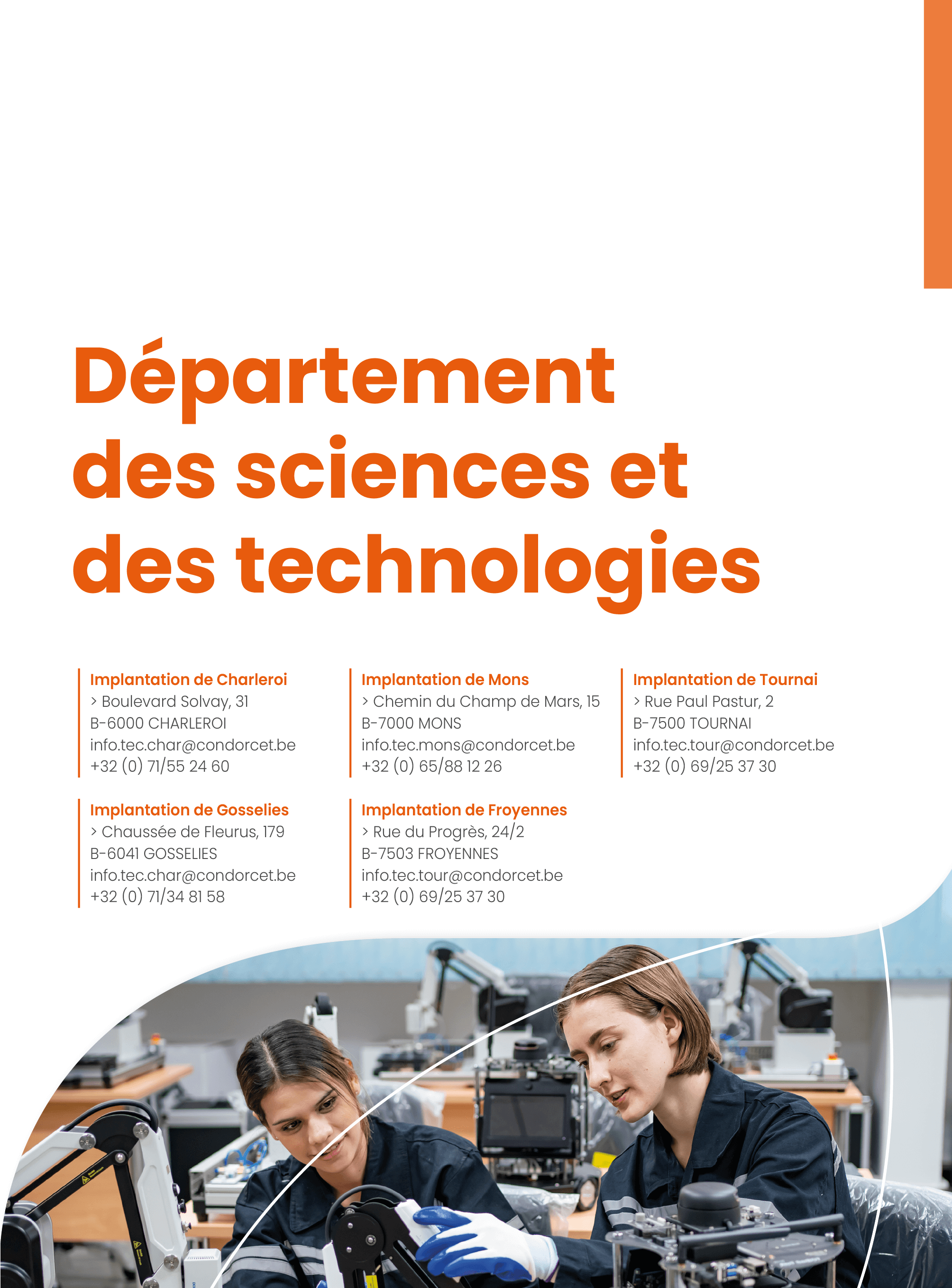 Brochure dptm des sciences et des technologies 23 24